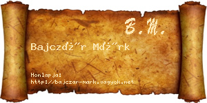 Bajczár Márk névjegykártya